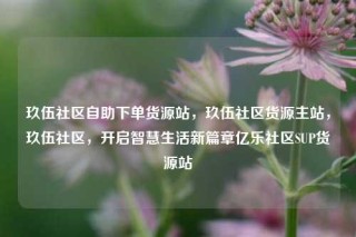 玖伍社区自助下单货源站，玖伍社区货源主站，玖伍社区，开启智慧生活新篇章亿乐社区SUP货源站