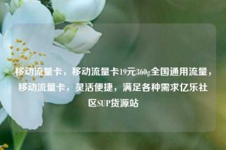移动流量卡，移动流量卡19元360g全国通用流量，移动流量卡，灵活便捷，满足各种需求亿乐社区SUP货源站